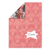 Personalized Minky Patchwork Blanket - Coral